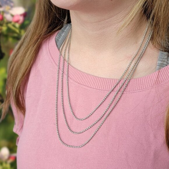 ROSE GOLD Stainless Steel Rope Chain Necklace 20" 22" 24" - Picture 12 of 13